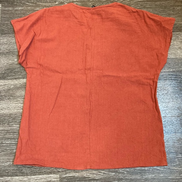 Emery Rose Set Wide Leg Pant and Short Sleeve Top - Picture 5 of 16